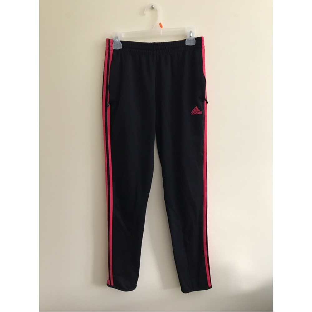 Black/Hot Pink Adidas Soccer Pants